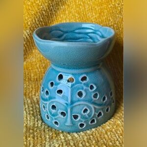 Turquoise Ceramic Candle Holder